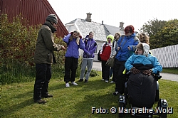 Farsund Ungdomsskole visiting the bird observatory.