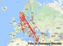 Utenlandsfunn av norske linerler